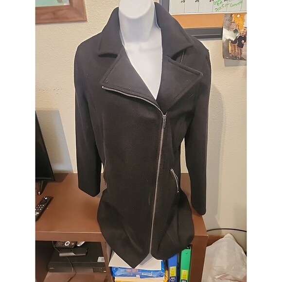 Old Navy Jackets & Blazers - Old Navy Women's Long Black Jacket Size M Medium Trench Coat Parka Winter Top